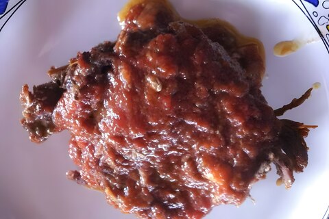 Braciola al ragù accompagnée de Chianti Biologico